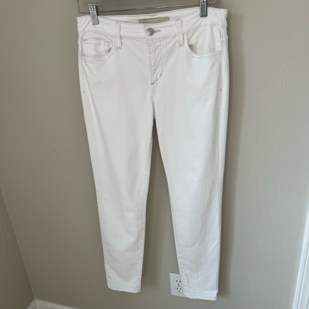 JOE’S JEANS Skinny Ankle Pennie Jeans White Mid-Rise Stretch Size 27 - Picture 2 of 12